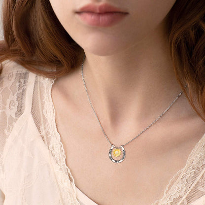 Sonnenblume Halskette Sterling Silber Anhänger 925 Geschenk