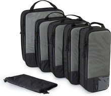 Packtaschen Set für Koffer, 6er Pack, Wasserdicht, Schwarz
