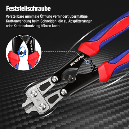 Bolzenschneider 210mm CR-MO Gummigriff Schloss Ø2,3mm Mini