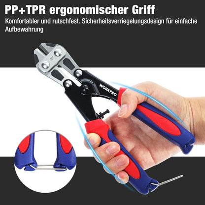 Bolzenschneider 210mm CR-MO Gummigriff Schloss Ø2,3mm Mini