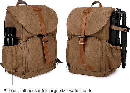 Fotorucksack Kamerarucksack Canvas Diebstahlsicher wasserabweisend 15 ZollLaptop