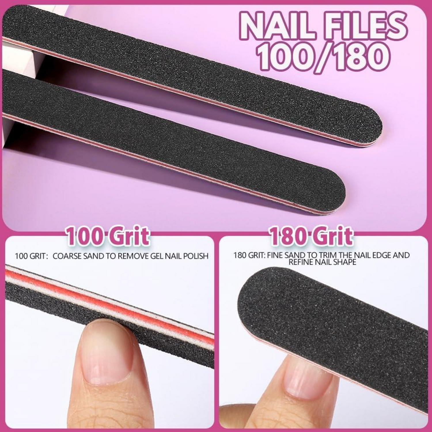 20 Stücke Buffer Nagel Feilen Gelnägel Profi 100/180 Polierfeile