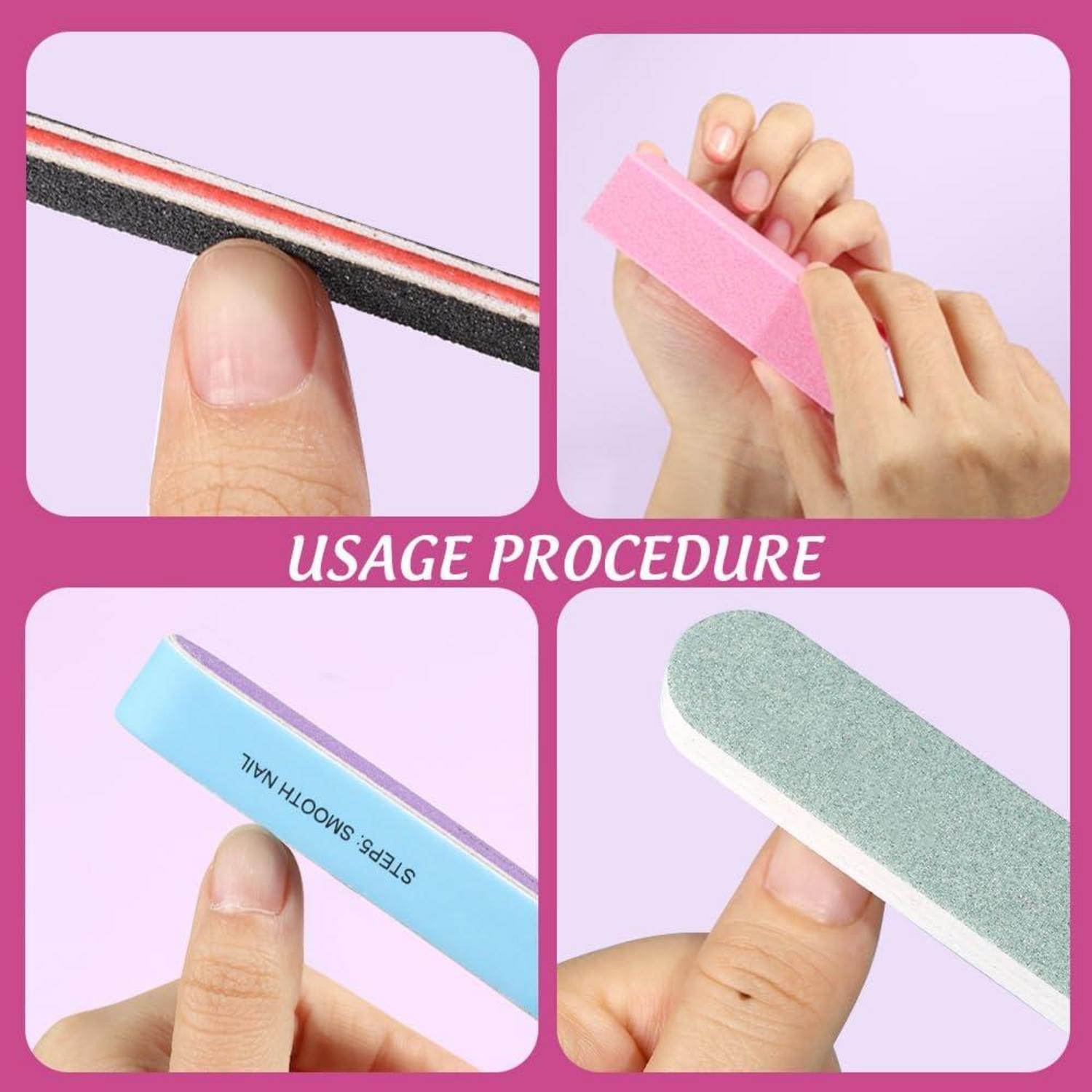 Nagelfeilen Set Maniküre Pediküre Buffer Gelnägel 20 Stk 100/180