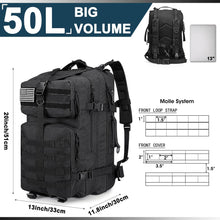 Großer Militär Rucksack 50L Taktischer Survival Backpack