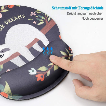 Ergonomisches Mauspad mit Handgelenkauflage - Memory Schaum Gelpad