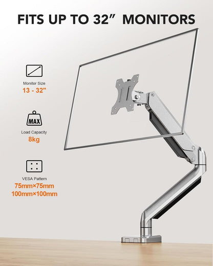 ErGear Monitor Halterung für 13-32 Zoll Bildschirm, Gasdruckfeder