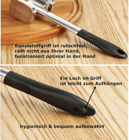 Fleischklopfer Doppelseitig Alulegierung Rutschfest Handlich