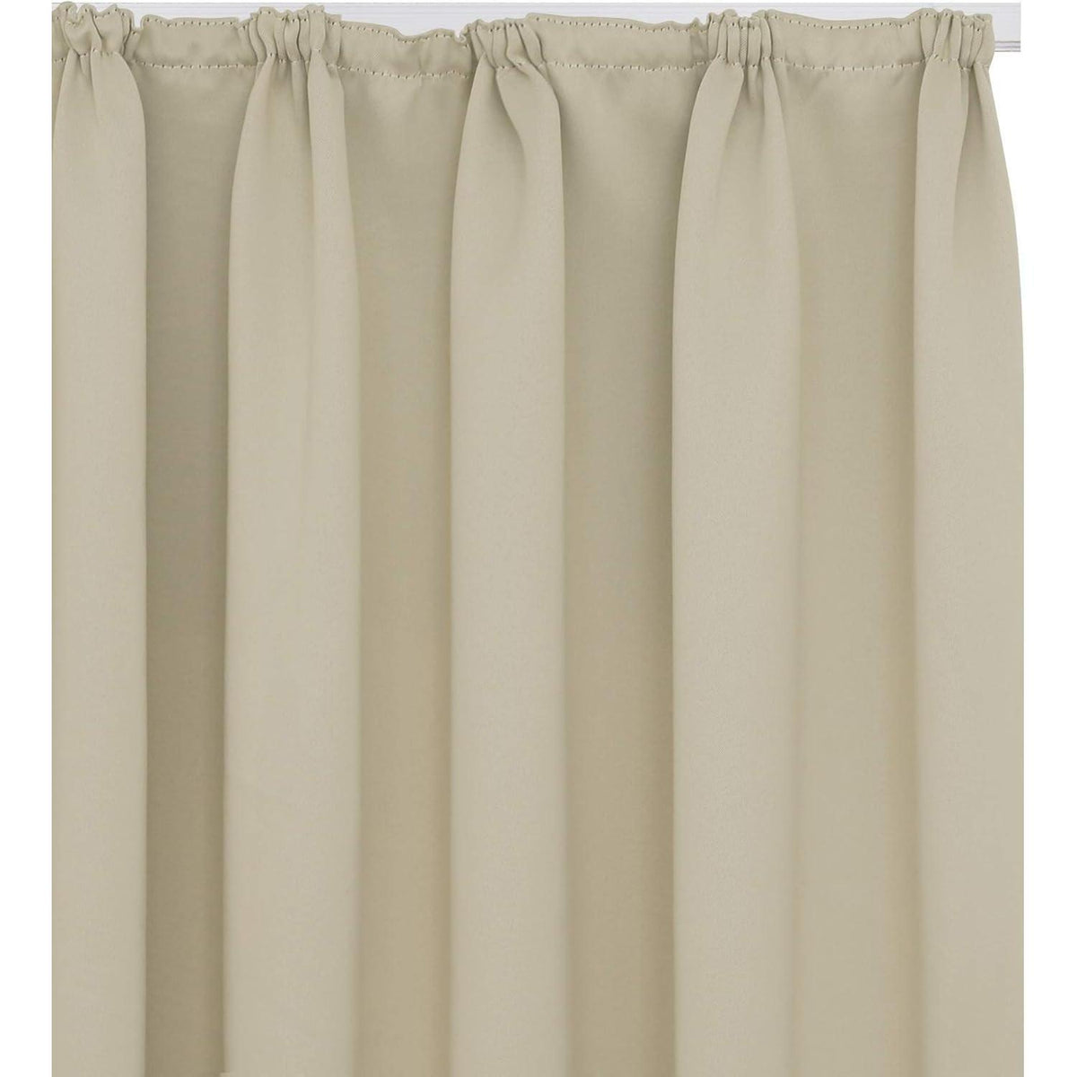 Blickdichte Thermovorhänge 260x140 cm - Beige 2er Set