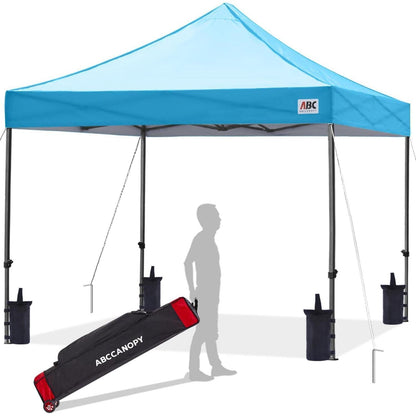 Wasserdichter Pop-up Pavillon 2,5x2,5m Himmelblau mit Tragetasche