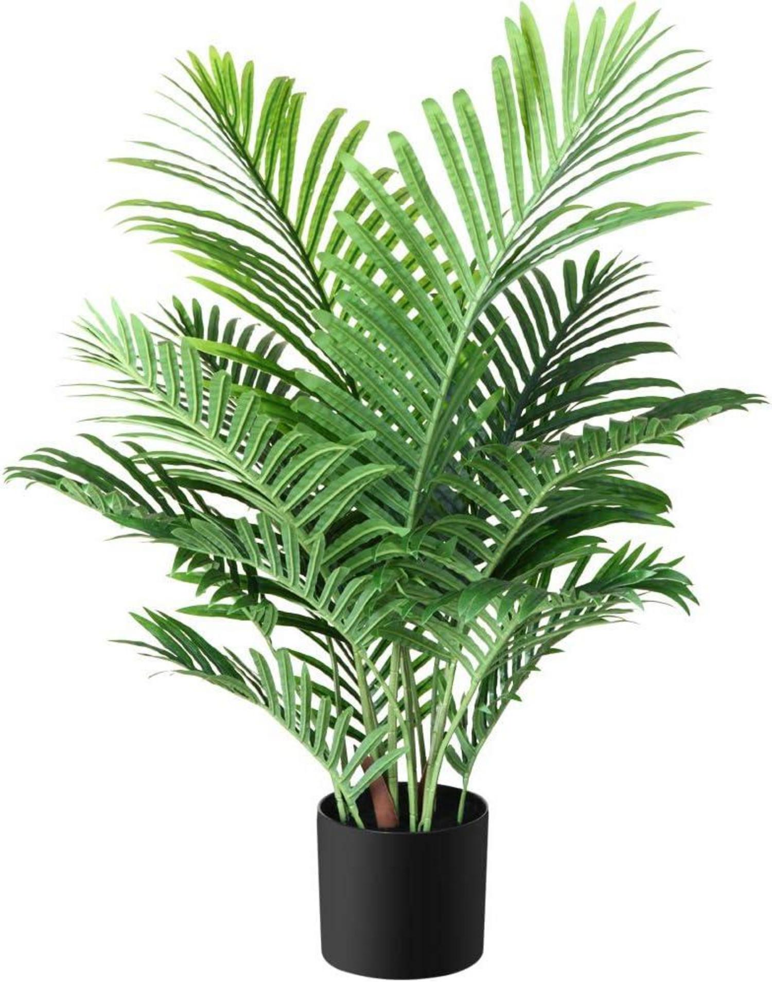 Areca Kunstpalme 90cm Künstliche Pflanze Grün Fake Plant