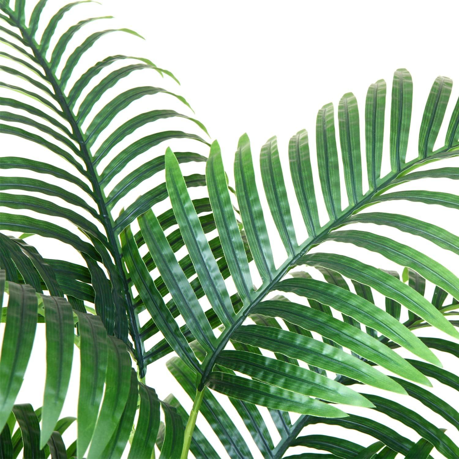Kunstpalme Areca 90cm grün Künstliche Pflanze im Topf Fake