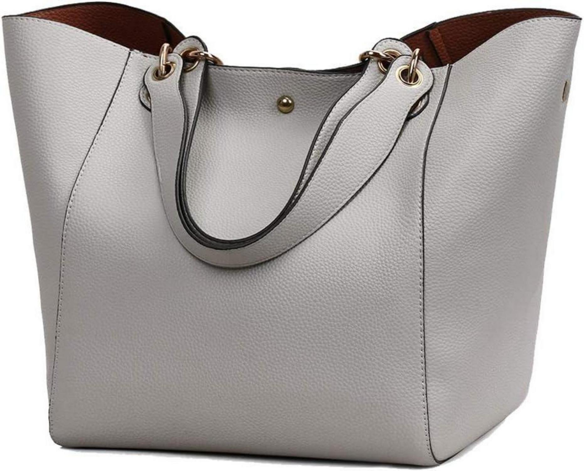 Damen PU-Leder Vintage Shopper HandtascheEimer Hobo-Tasche