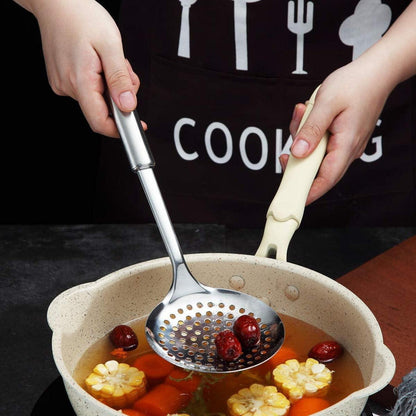 Edelstahl Skimmer Sieblöffel Küchenutensil Kochskimmer