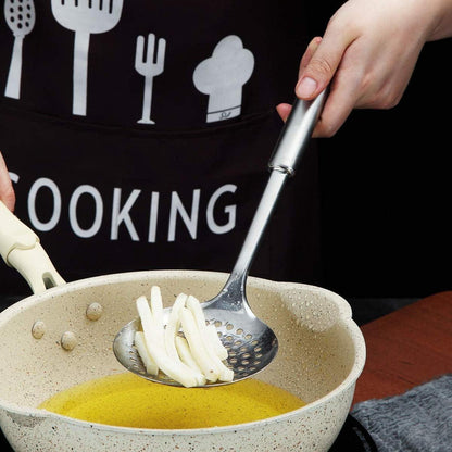 Edelstahl Skimmer Sieblöffel Küchenutensil Kochskimmer