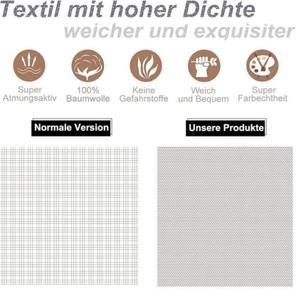 Bettwäsche 200x200 Baumwolle Wendebettwäsche Grau Weiß Pusteblume Muster