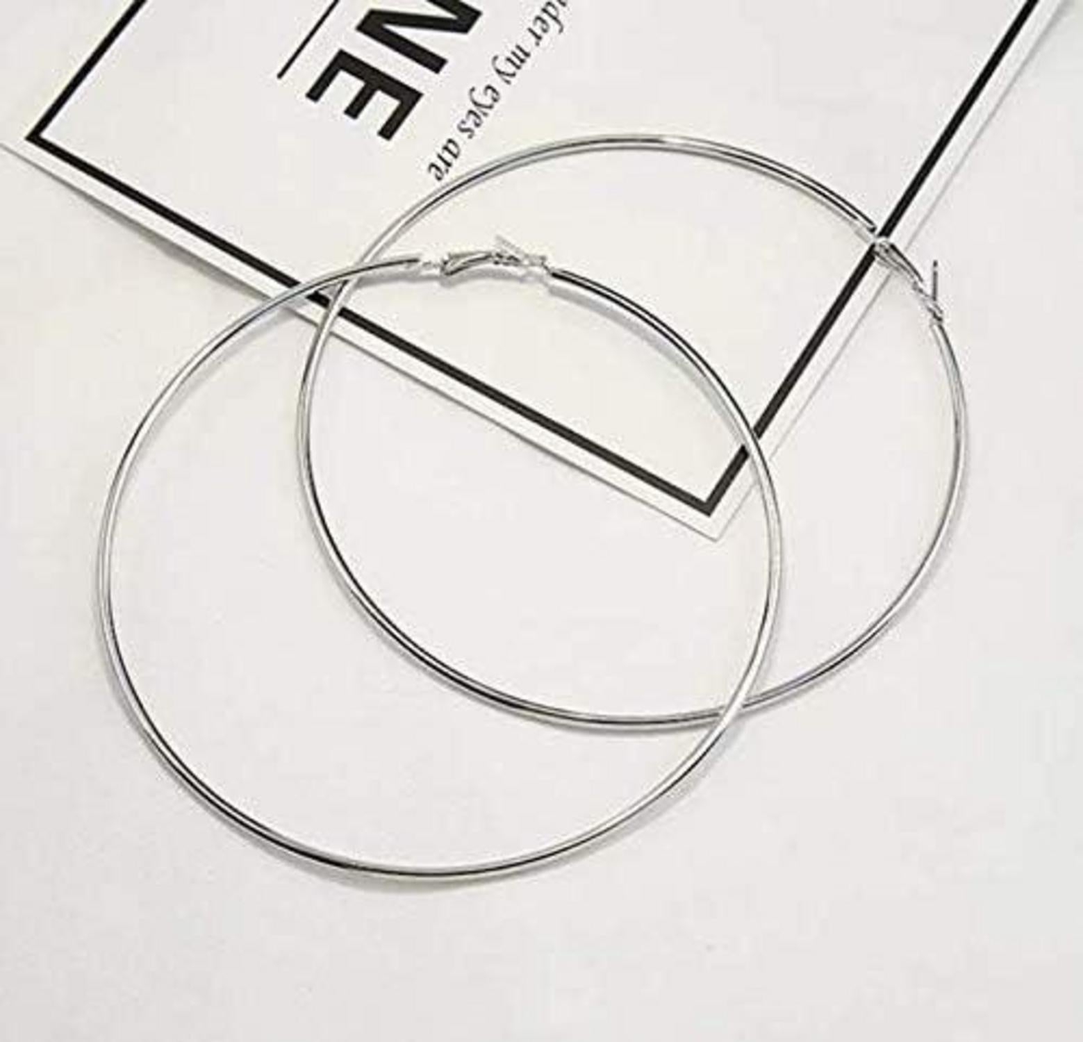 925 Sterling Silber Kreis Endless Creolen Ohrringe Damen