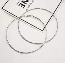 925 Sterling Silber Kreis Endless Creolen Ohrringe Damen