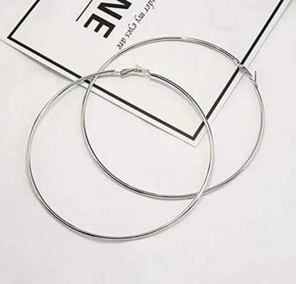 925 Sterling Silber Kreis Endless Creolen Ohrringe Damen