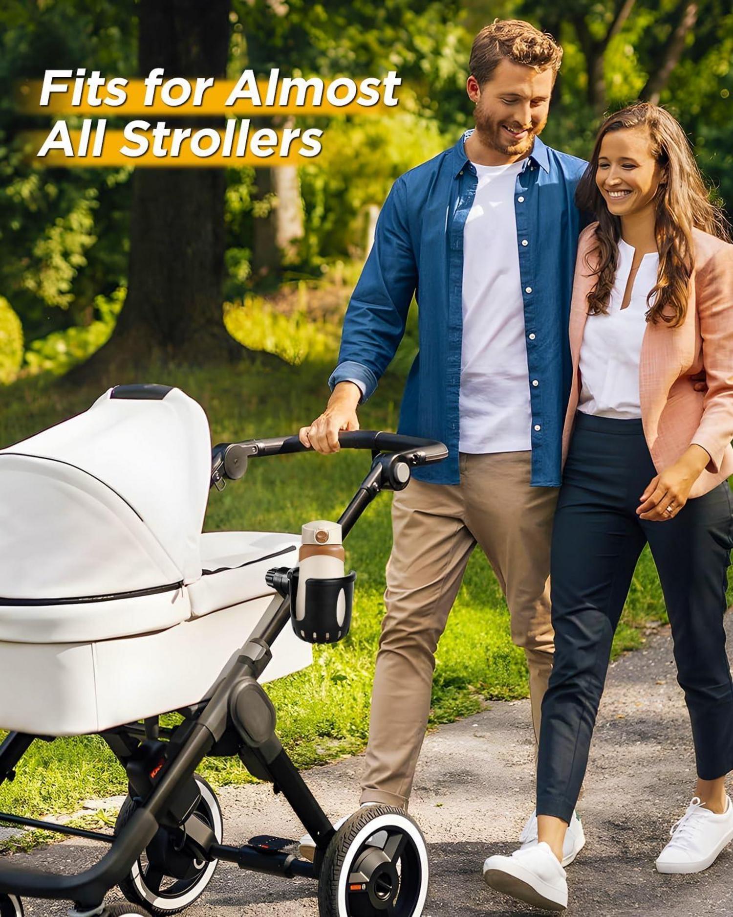 Kinderwagen Fahrrad Getränkehalter Flaschenhalter Schwarz Universal