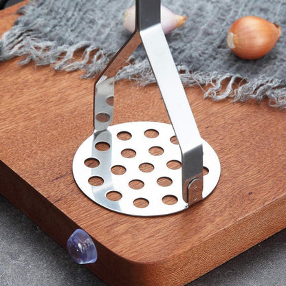 Edelstahl Kartoffelstampfer Spülmaschinenfest 1 Silber