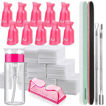Nagellackentferner Werkzeuge Set mit Nagel