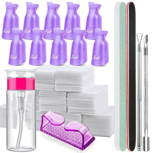 Nagellackentferner Set mit Clips, Pads & Nagelwerkzeugen