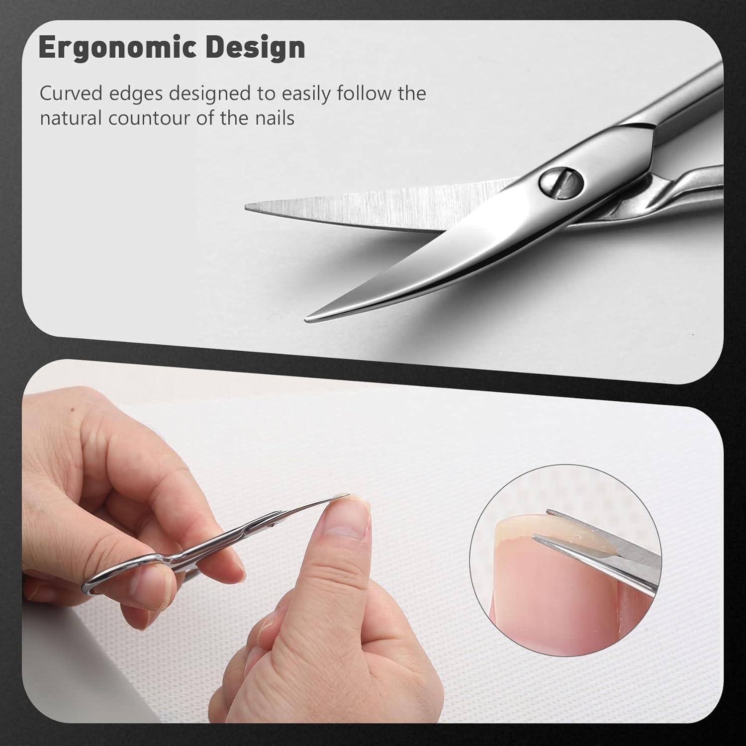 Nagelpflege Set Edelstahl Nagelschere Hautzange Augenbrauenschneider