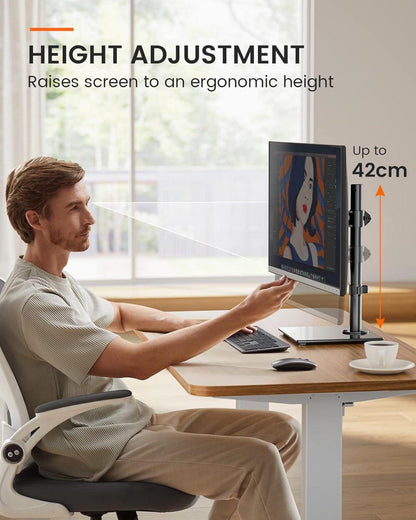 Monitor Halterung 13-32 Zoll VESA 75/100 Neigung 45° Schwenken 45° Drehen
