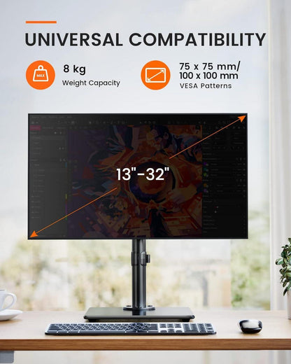 Monitor Halterung 13-32 Zoll Curved Bildschirm VESA 75/100 Neigung Schwenken