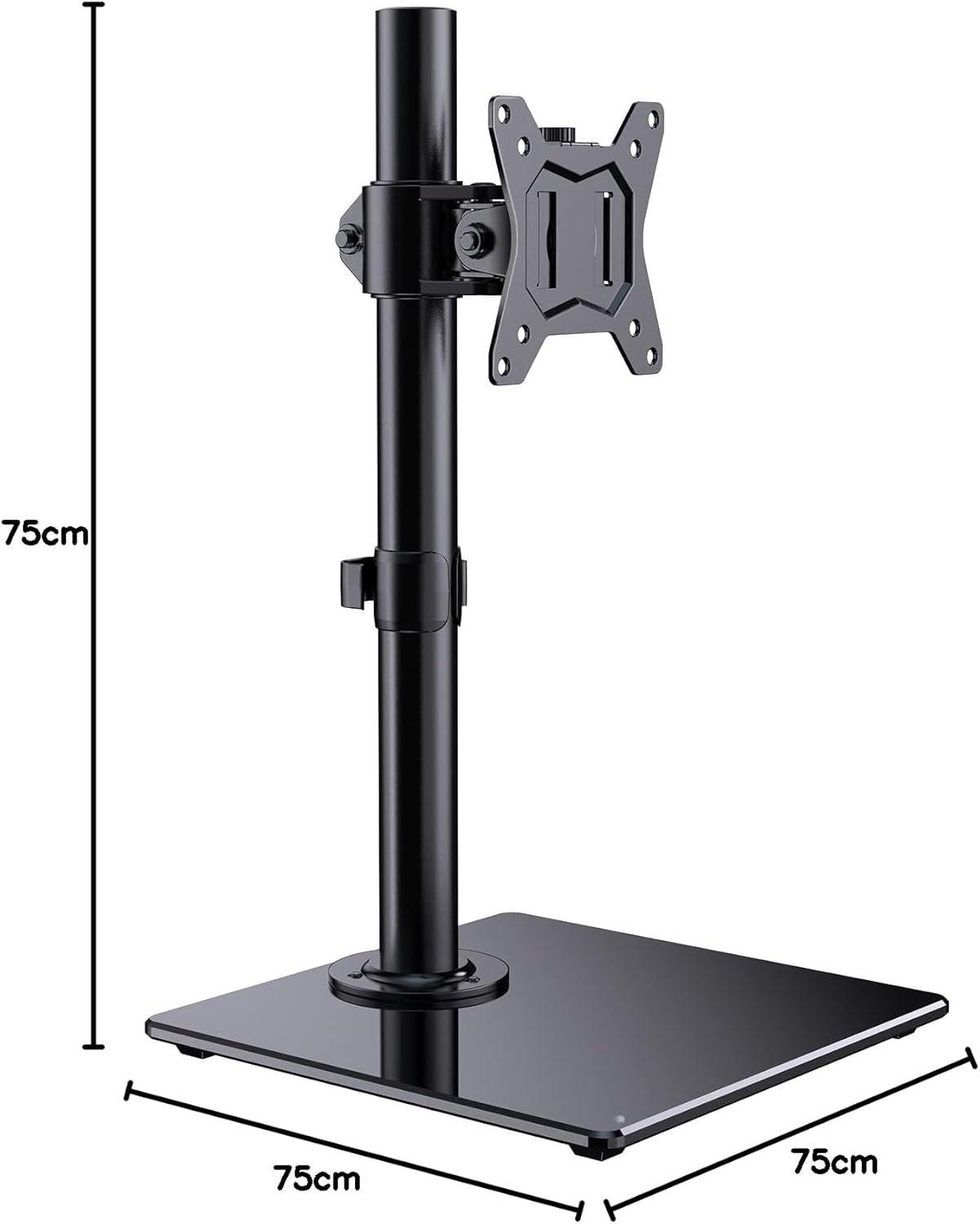 Monitor Halterung 13-32 Zoll VESA 75/100 Neigung 45° Schwenken 45° Drehen
