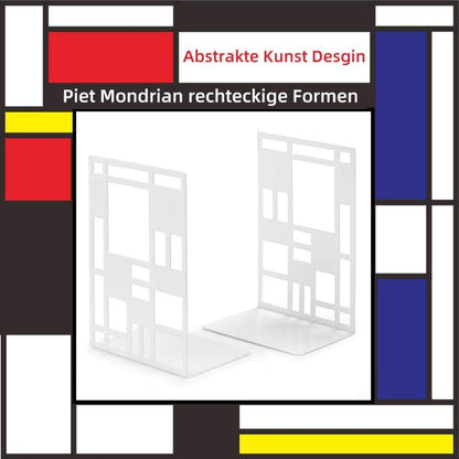 Metall Buchstütze 3er Set Weiß Bookends CD Kinder Bücher Halter