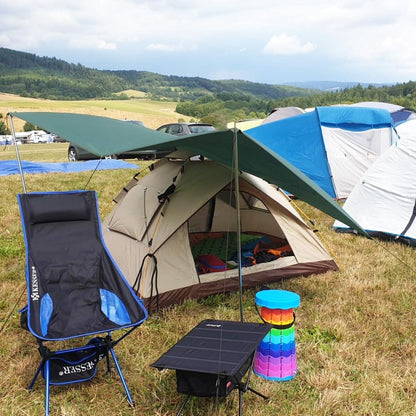 Wasserdichte Zeltplane Tarp Hängematte Picknickdecke Grün S 1.5x2.2m