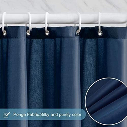 Furlinic Duschvorhang 120x180 Textil Polyester Badvorhang