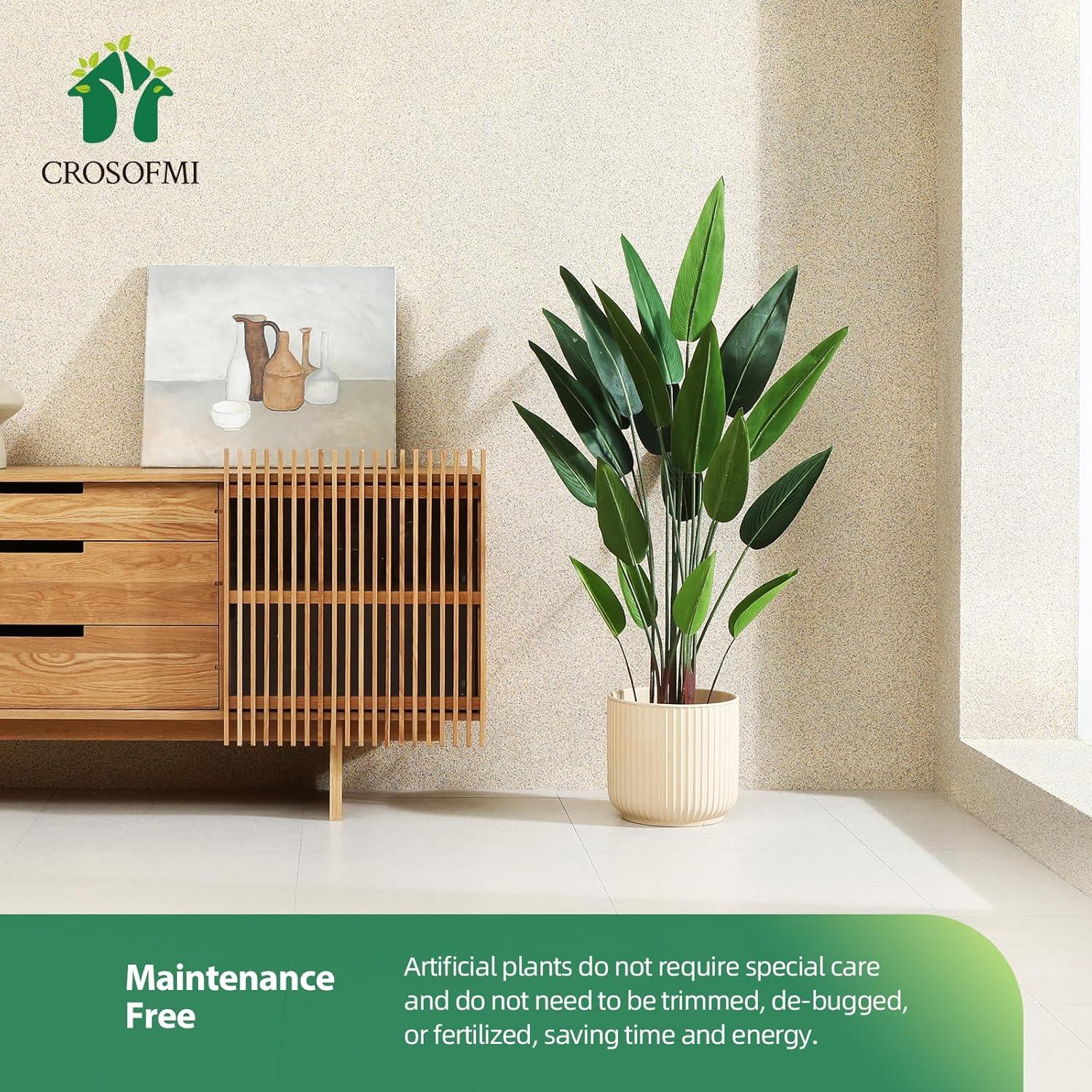 Künstlicher Lilienbaum 140cm - Tropische Palme Indoor Outdoor Deko - CROSOFMI