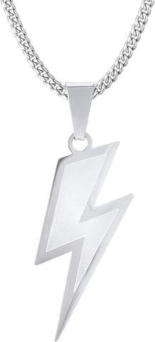 Hip Hop Blitz Anhänger mit Panzerkette, Gold/Weißgold plated
