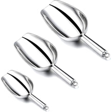 Eisschaufel Edelstahl 3er-Set für Küche Bar Party Buffet