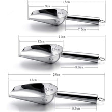 Eisschaufel Edelstahl 3er-Set für Küche Bar Party Buffet