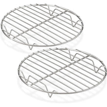 Abkühlgitter Edelstahl Rund 2er Set Backen Kühlen Dämpfen