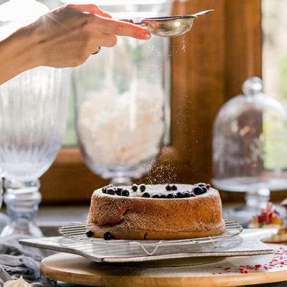 Abkühlgitter Edelstahl Rund 2er Set Backen Kühlen Dämpfen