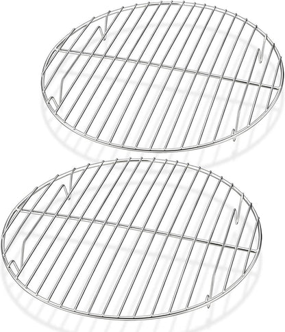 Auskühlgitter Edelstahl für Kuchen Backform 27cm - 2er Set