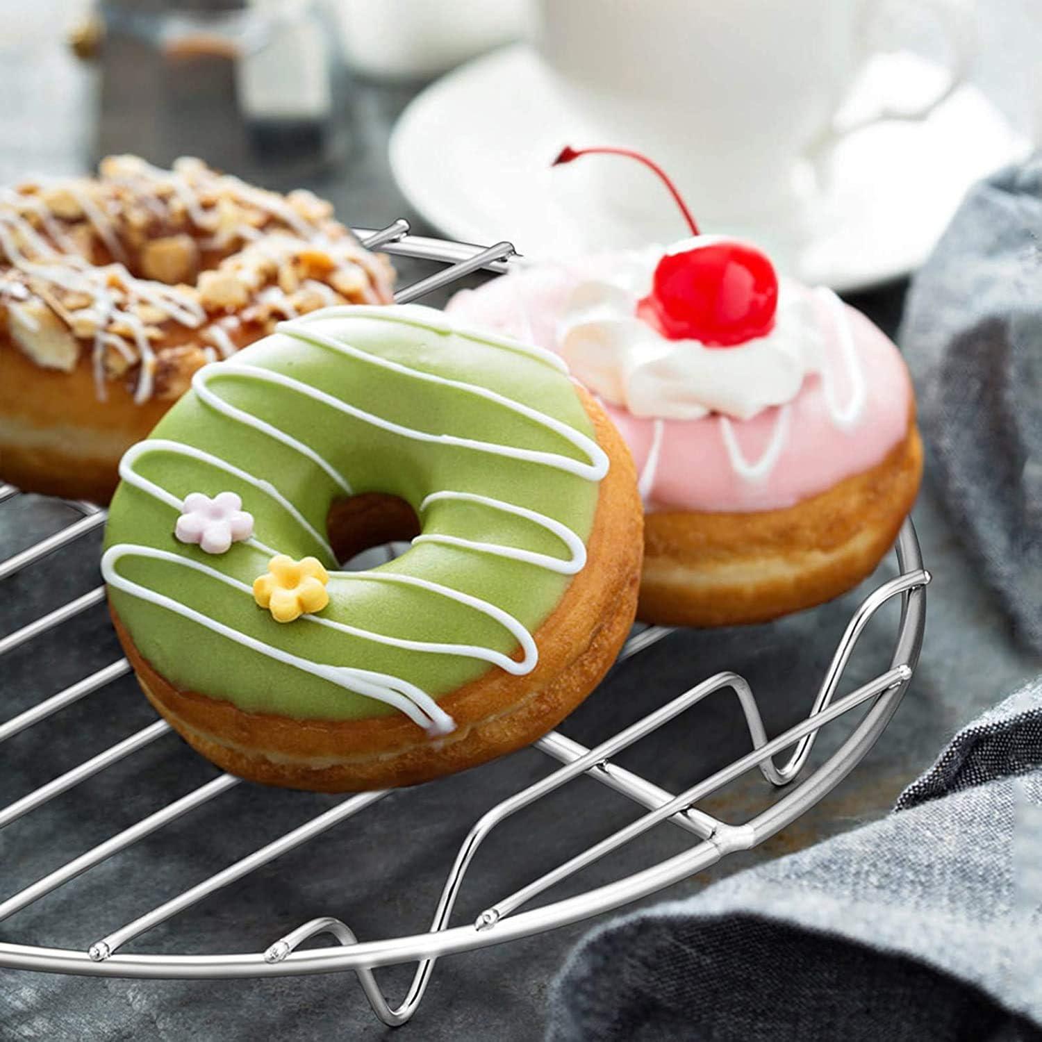 Edelstahl Kuchengitter zum Backen, Kühlen, Dämpfen (2er