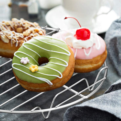 Edelstahl Kuchengitter zum Backen, Kühlen, Dämpfen (2er