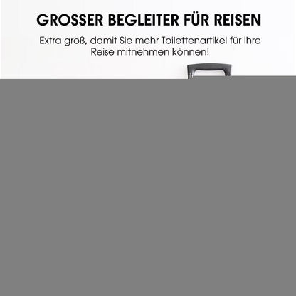 Aufhängbare Kulturtasche Groß mit vielen Fächern für Reisen