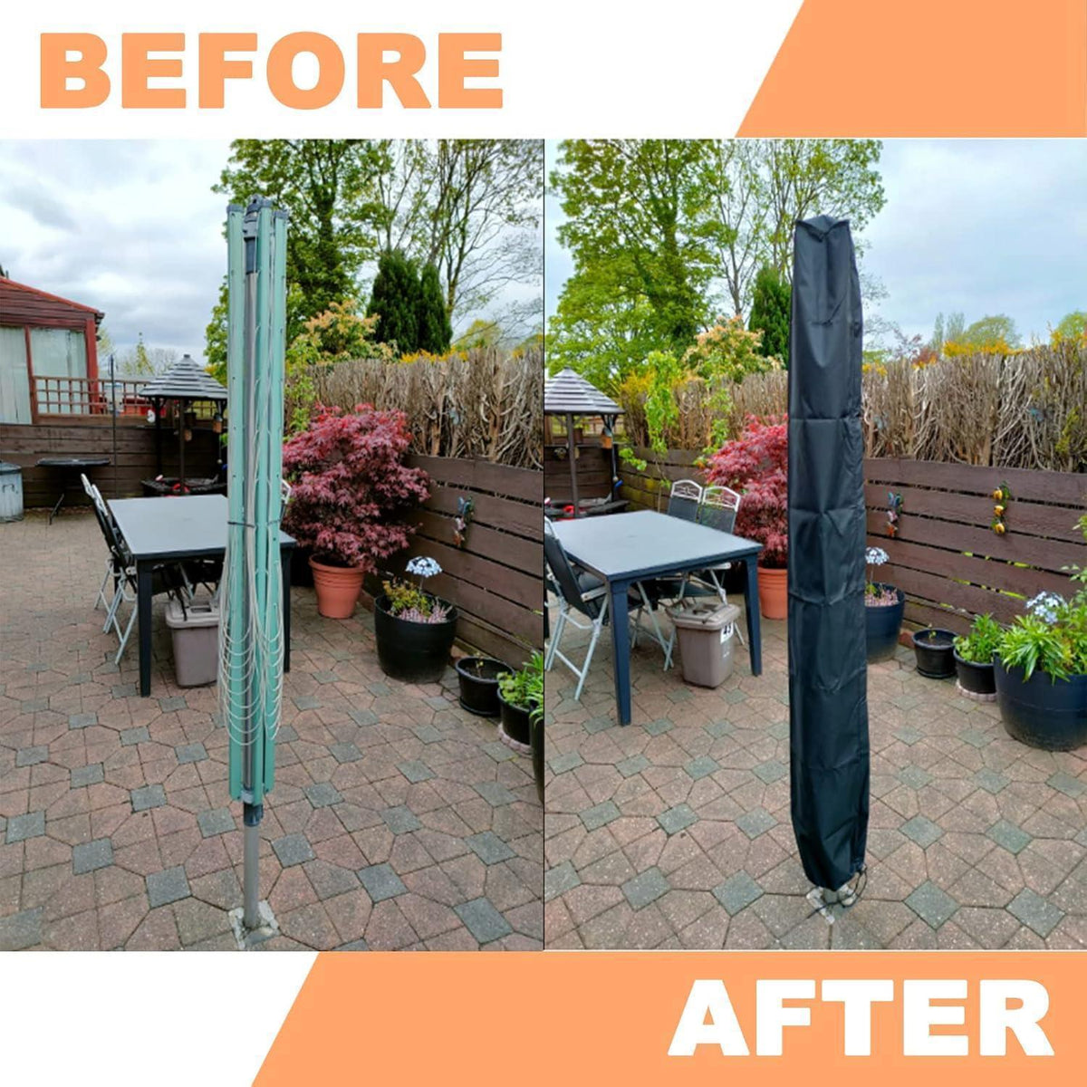 Wäschespinne Abdeckung Wasserdicht 16x16x180cm