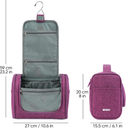 Große Kulturtasche zum Aufhängen Reisen Camping 8,3 L Lila