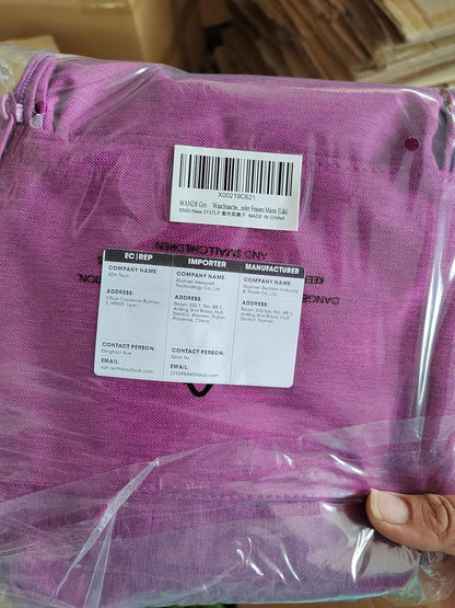 WANDF Groß Waschtasche Kulturtasche Camping Reisen für Damen Herren Kinder Mann Frau Lila