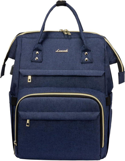 Damen Laptop Rucksack 15,6 Zoll Wasserdicht Blau