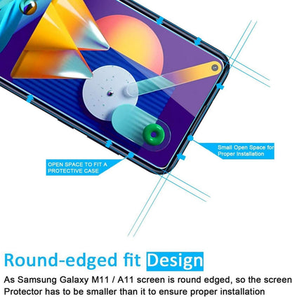 Panzer Schutzglas Samsung Galaxy A11 M11 2er Set 9H HD Ultra-klar