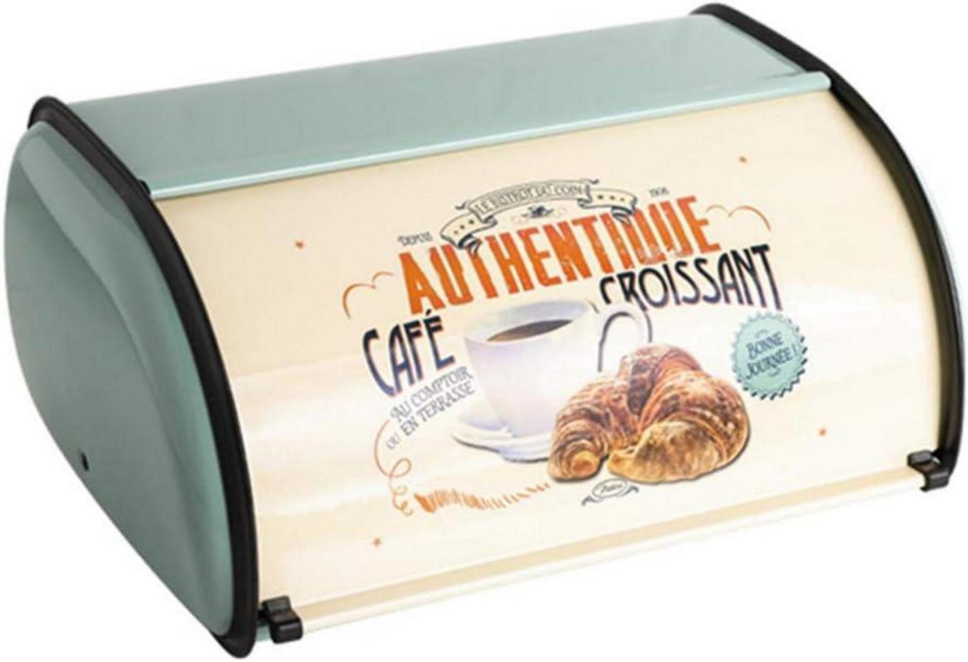 Brotkasten Vintage Roll-Top Schutzverkleidung 33cm Blau