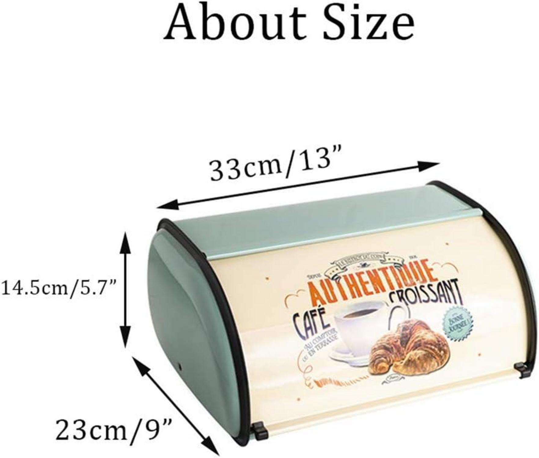 Vintage Brotkasten Roll-Top Schutzverkleidung 33cm Blau